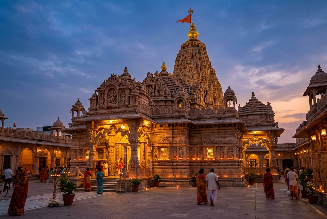 श्री ठाकुर जी मंदिर बैनर